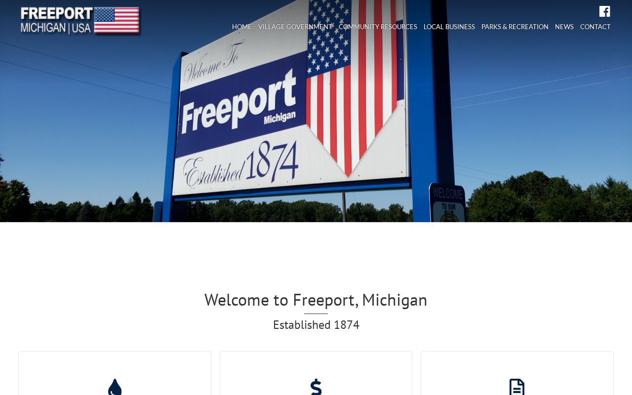 Freeport official village history page with local civic background